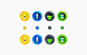Gaming Coin Badges Pack